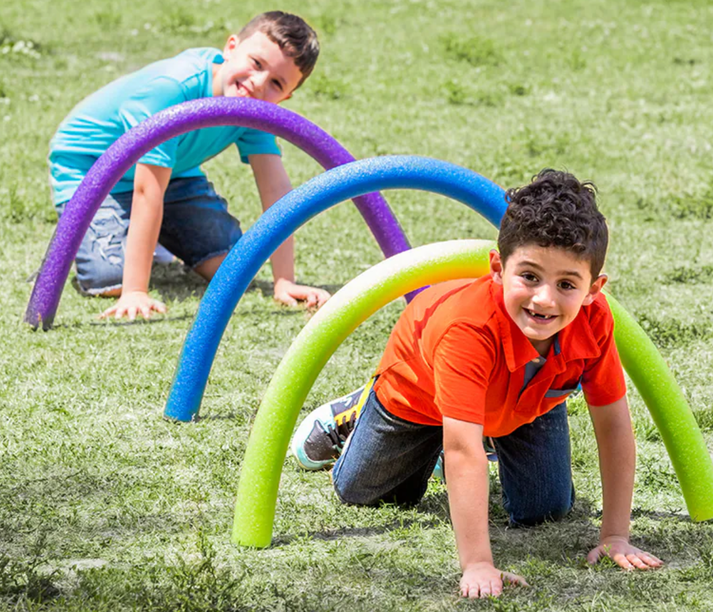 Oodles of Noodles Noodle Ground Stakes For Obstacle Course, Sports Drills, Games, Build Poles and Hoops