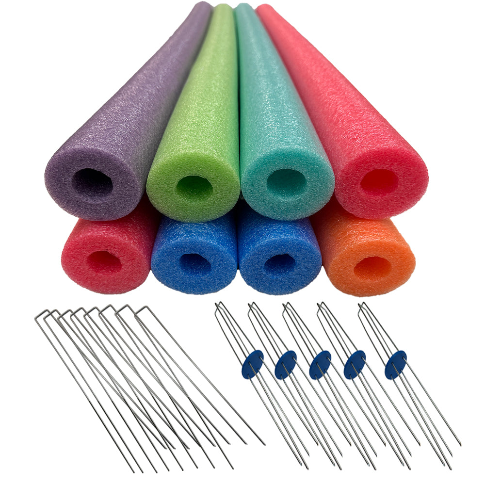 Oodles of Noodles Foam Noodle Obstacle Course with Pool Noodle Stakes For Sports and Games