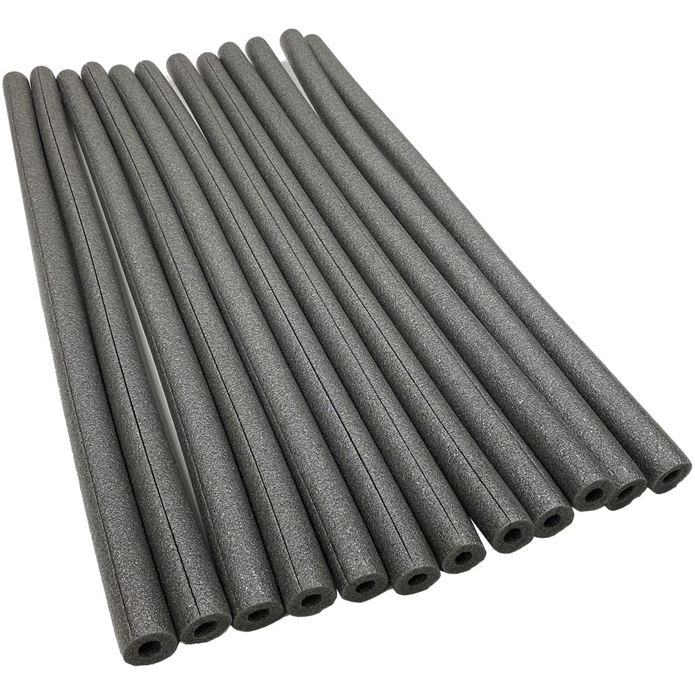 Foam King Insulating Foam Copper Pipe Covers for 1/2 pipe. 3 ft length. Fire Retardant, Black Finish