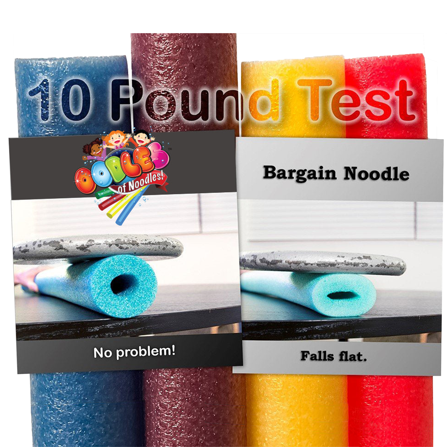 Oodles Of Noodles Blue Jumbo Pool Noodle - FREE SHIPPING! - 6 Count Pack