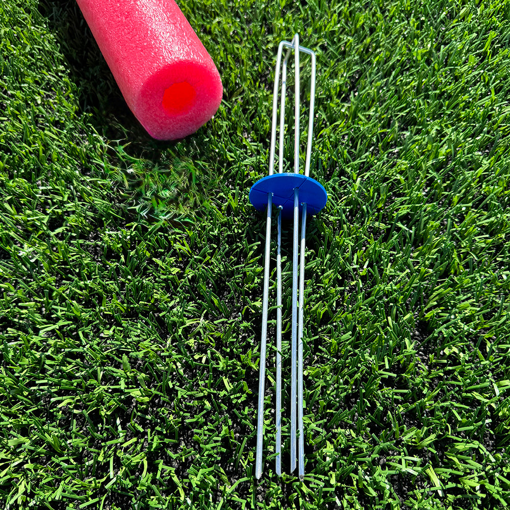 Oodles of Noodles Noodle Ground Stakes For Obstacle Course, Sports Drills, Games, Build Poles and Hoops