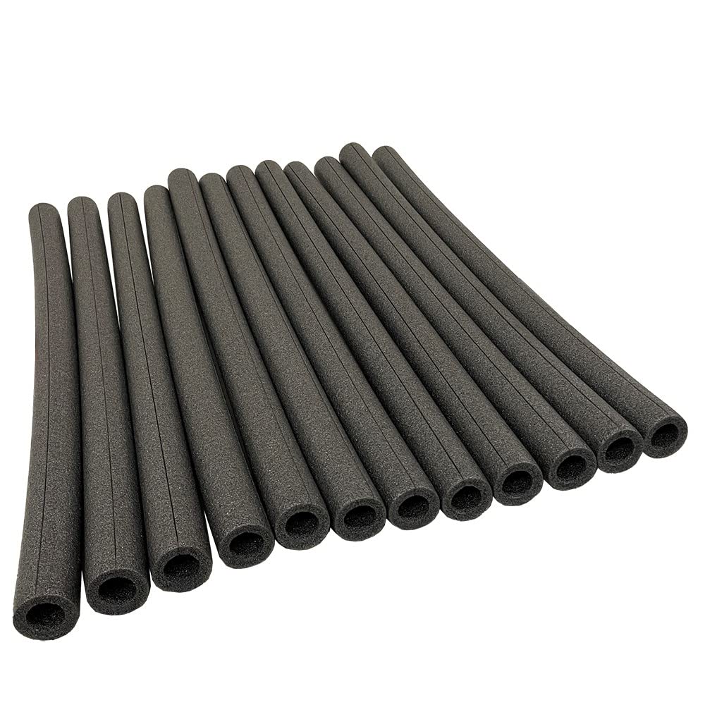 Foam King Insulating Foam Copper Pipe Covers for 1/2 pipe. 3 ft length. Fire Retardant, Black Finish