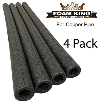 4-Pack Foam King Insulating Copper Pipe Covers