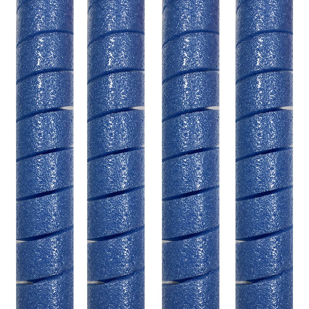 Oodles of Noodles 4 Pack Curlz Craft Foam for Crafts and Projects - 50 inch Pre-Cut Spiral Blue