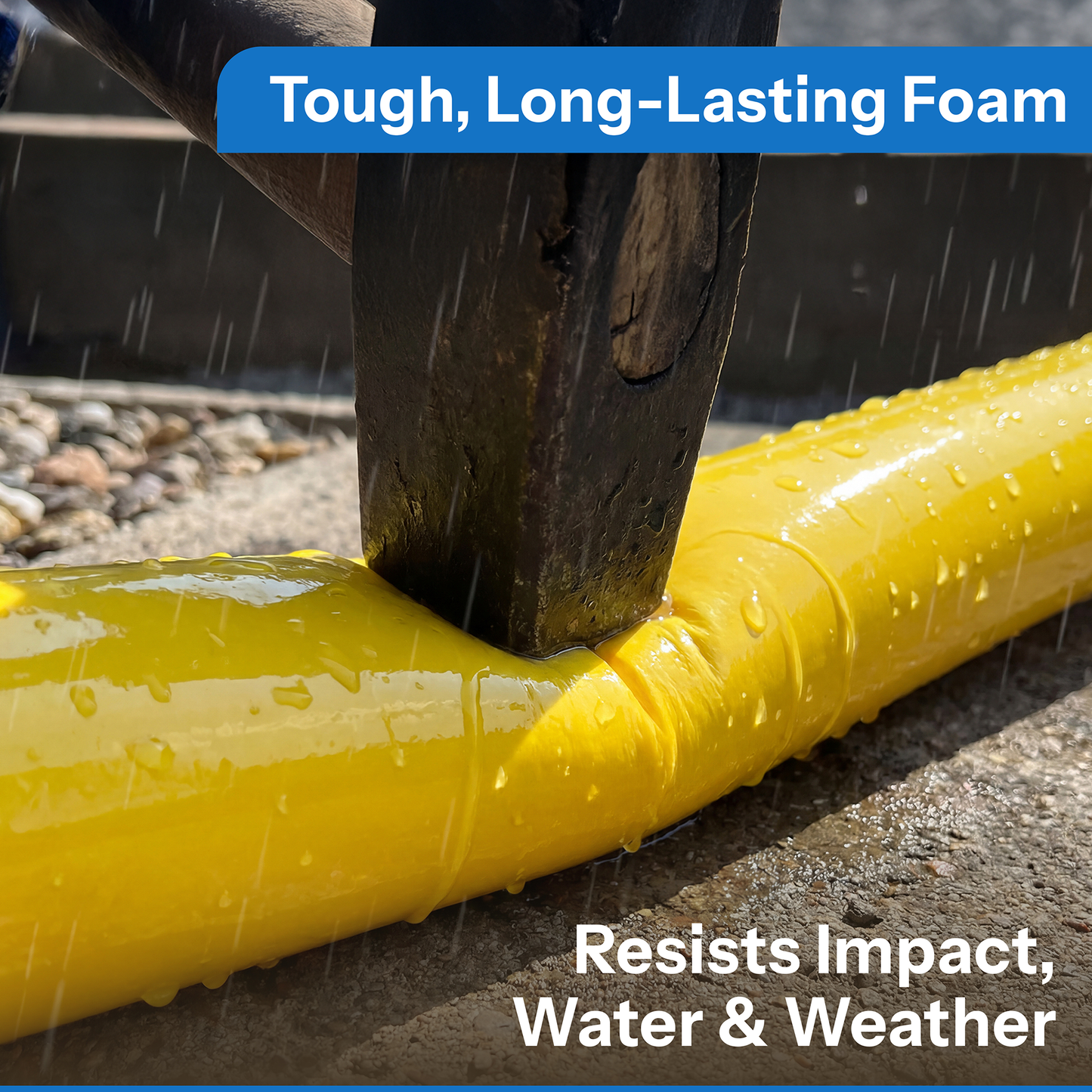 Oodles of Noodles Tough Skin Foam Clamp Padding, 48 inch x 3.25 inch Foam - Multipurpose Partial Slit Tube, Long Lasting Indoor and Outdoor Protection