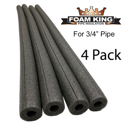 4 Pack Foam King Insulating Foam Copper Pipe Covers - Select Your Size