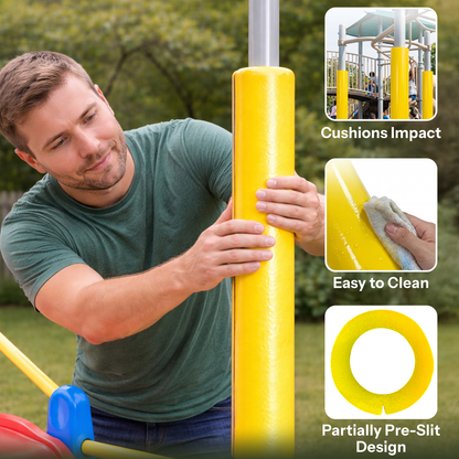 Oodles of Noodles Tough Skin Foam Clamp Padding, 48 inch x 3.25 inch Foam - Multipurpose Partial Slit Tube, Long Lasting Indoor and Outdoor Protection