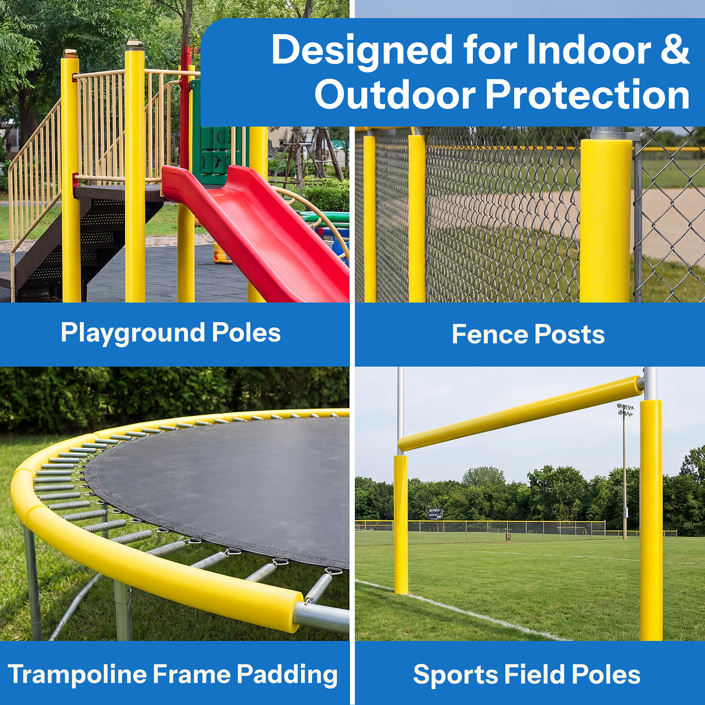 Oodles of Noodles Tough Skin Foam Clamp Padding, 48 inch x 3.25 inch Foam - Multipurpose Partial Slit Tube, Long Lasting Indoor and Outdoor Protection