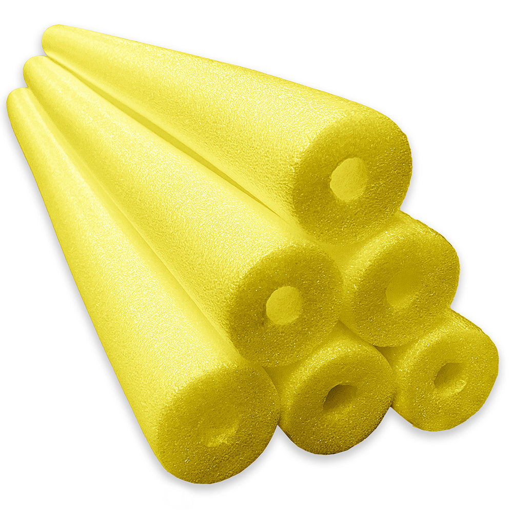 Yellow Jumbo Pool Noodles 6-Count Pack | FoamNoodles.com