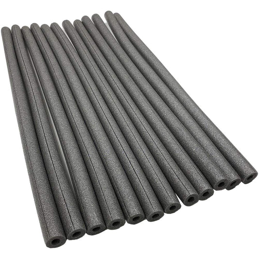 Foam King Insulating Foam Copper Pipe Covers for 1/2 pipe.  3 ft length. Fire Retardant, Black Finish