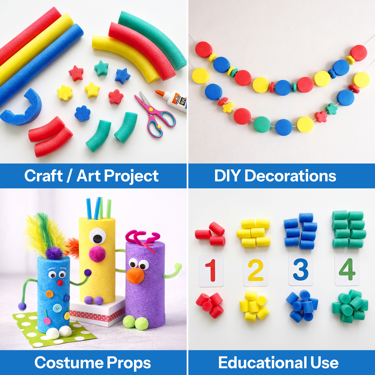 8 Pack Sticks Craft Foam - 5 Colors Available