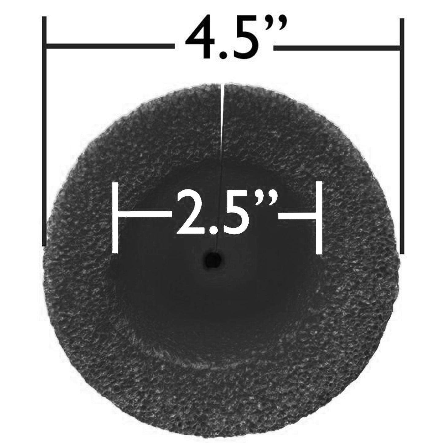 Large Clamp Foam Black- One, Three, Twelve Count