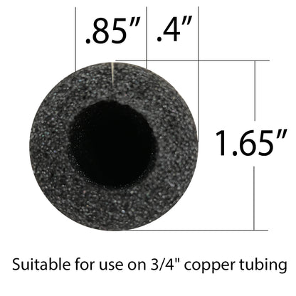 Foam King Bulk Pipe Insulation - 3/4 in. x 3 ft. - 145 Count