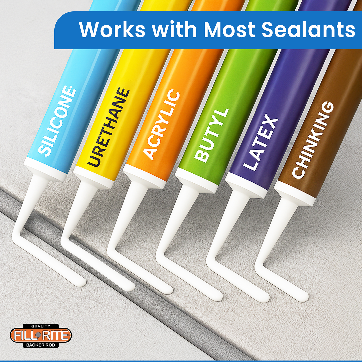 FILL-RITE Foam Backer Rod 6 Foot by 5 Inch Diameter - 6 Pack