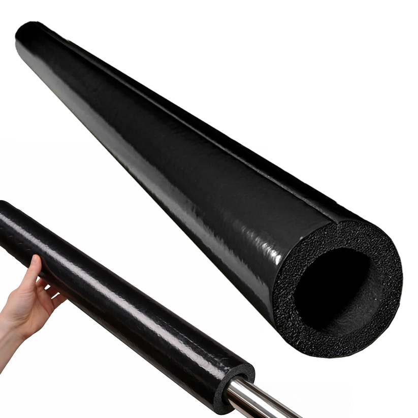Oodles of Noodles Tough Skin Foam Clamp Padding, 48" x 3.25" (Black, 1