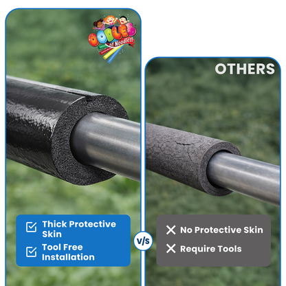 Oodles of Noodles Tough Skin Foam Clamp Padding, 48 inch x 3.25 inch Foam - Multipurpose Partial Slit Tube, Long Lasting Indoor and Outdoor Protection