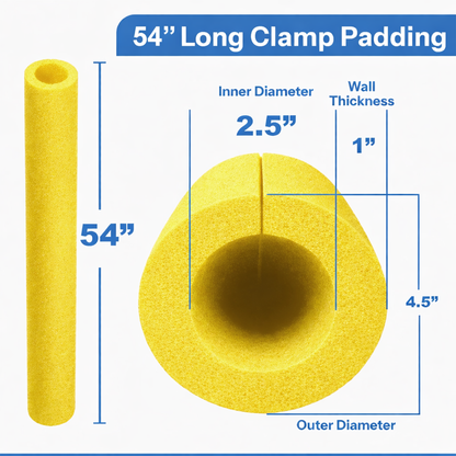 Large Clamp Foam Yellow - One, Three, Twelve Count