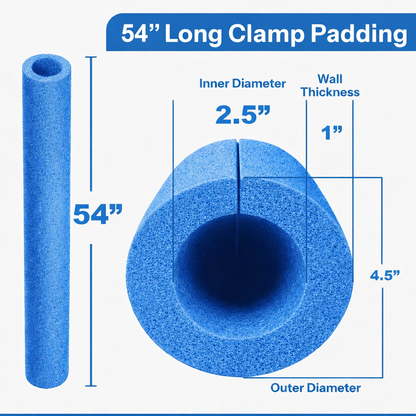Large Clamp Foam Blue- One, Three, Twelve Count