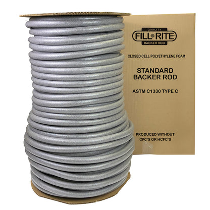 FILL-RITE Pre-Caulking Filler Rope Backer Rod Roll Bulk. Sizes: 3/8", 5/8", 1/4", 1/2", 3/4", 1", 1-1/4"