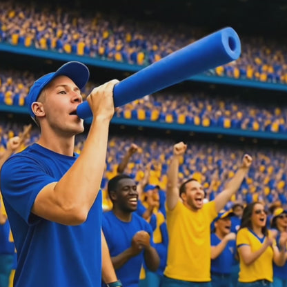 Whistle Stik Foam Cheering Stick with Built-In Whistle Wave & Blow to Cheer Loudly Great for Sports Events, Pep Rallies, and Team Spirit