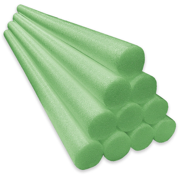 Oodles of Noodles™ Lime Green Solid-Core Pool Noodle- FREE SHIPPING- 10 Count Pack