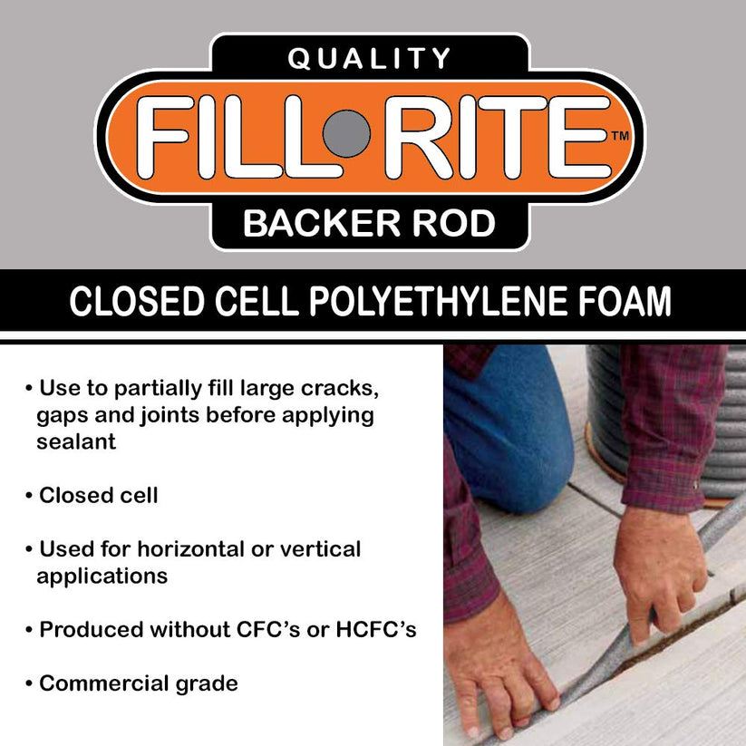 1.25” FILL-RITE™ Pre-Caulking Filler Rope Backer Rod Roll