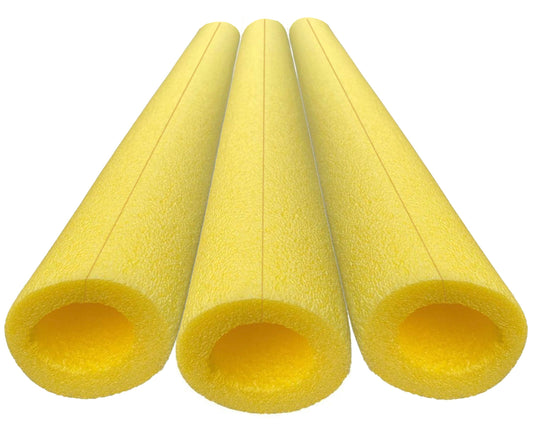 3-Pack Large-Diameter Pre-Slit Clamp Foam Protection Yellow