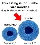 Black Jumbo Pool Noodles 6-Count Pack