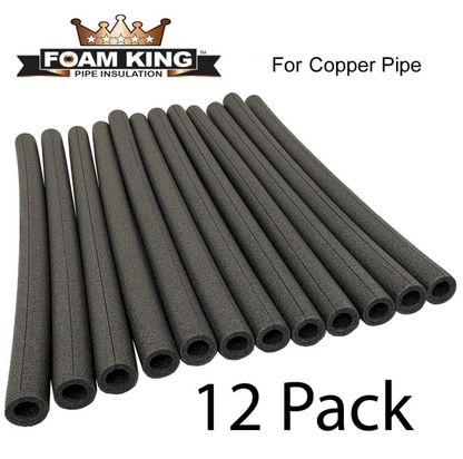 12-Pack Foam King Insulating Foam Copper Pipe Covers