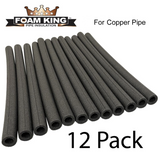 12-Pack Foam King Insulating Foam Copper Pipe Covers