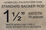 Closed Cell Polyethylene Foam Backer Rod 1.5 inch