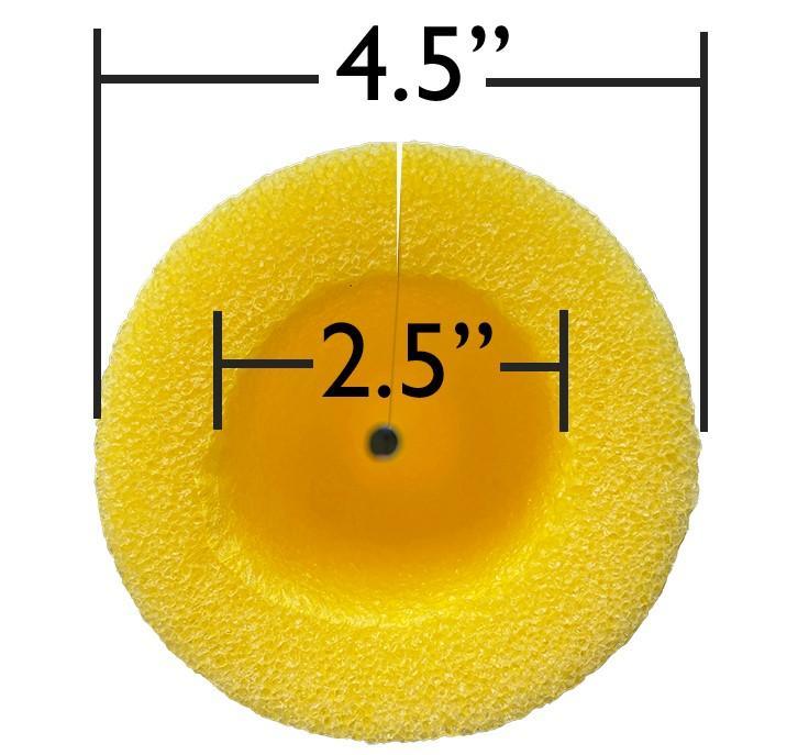 Large Clamp Foam Yellow - One, Three, Twelve Count